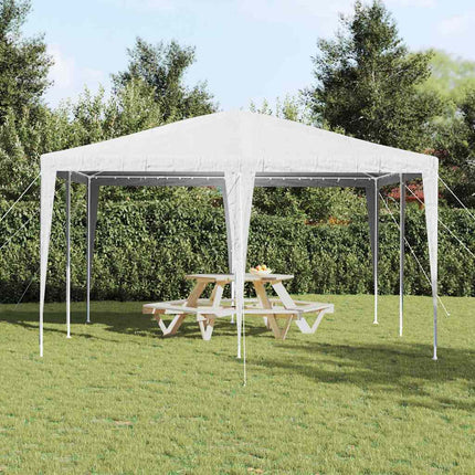 Partytält Vit 400 x 400 x 266 cm Polyeten och Stål