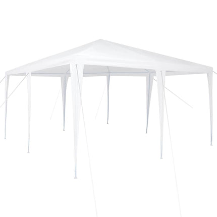 Partytält Vit 400 x 400 x 266 cm Polyeten och Stål
