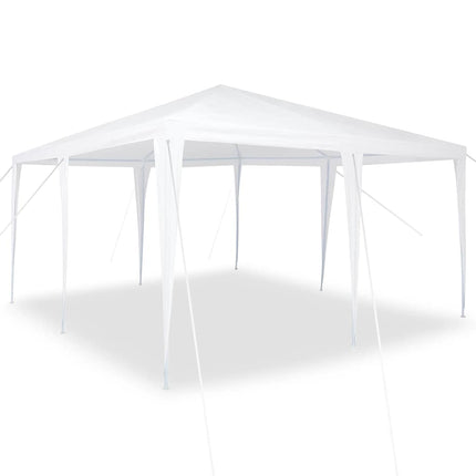Partytält Vit 400 x 400 x 266 cm Polyeten och Stål