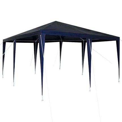 Partytält Blå 400 x 400 x 266 cm Polyeten och Stål