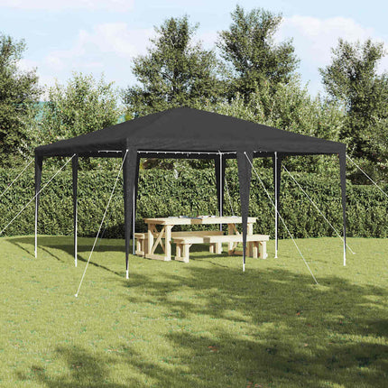 Partytält Antracit 400 x 400 x 266 cm Polyeten och Stål