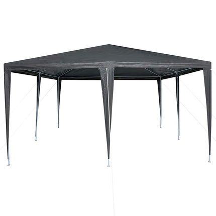 Partytält Antracit 400 x 400 x 266 cm Polyeten och Stål