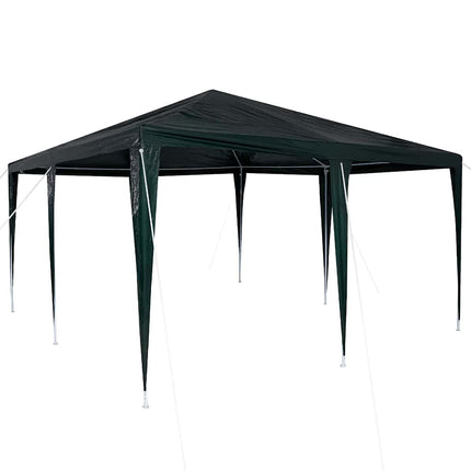 Partytält Grön 400 x 400 x 266 cm Polyeten och Stål