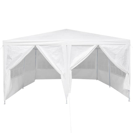 Partytält Vit 400 x 400 x 266 cm polyeten