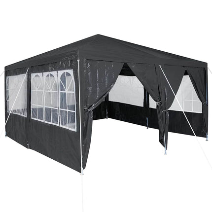 Partytält Antracit 400 x 400 x 266 cm polyeten