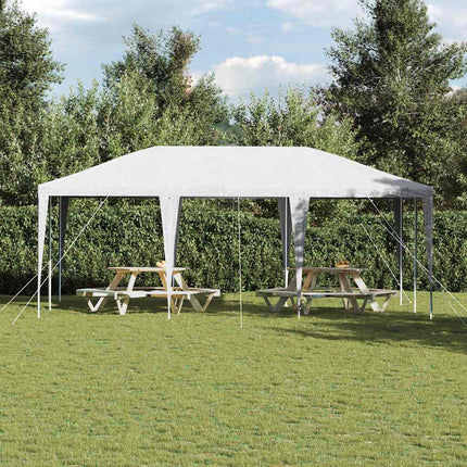 Partytält Vit 600 x 400 x 266 cm Polyeten och Stål