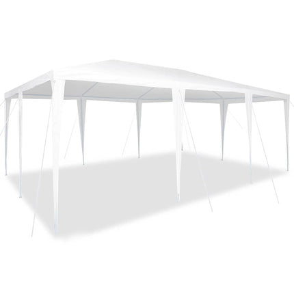 Partytält Vit 600 x 400 x 266 cm Polyeten och Stål