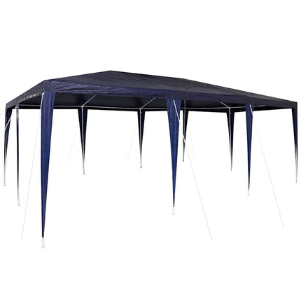 Partytält Blå 600 x 400 x 266 cm Polyeten och Stål