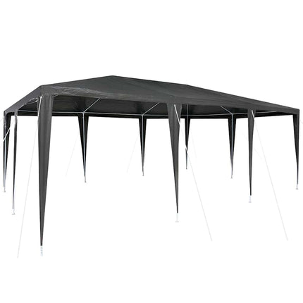 Partytält Antracit 600 x 400 x 266 cm Polyeten och Stål