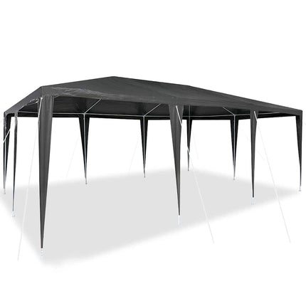 Partytält Antracit 600 x 400 x 266 cm Polyeten och Stål
