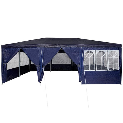 Partytält Blå 600 x 400 x 266 cm polyeten