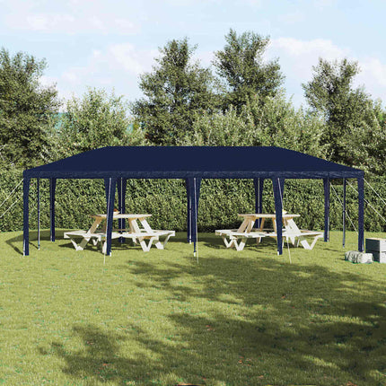 Partytält Blå 800 x 400 x 266 cm Polyeten och Stål