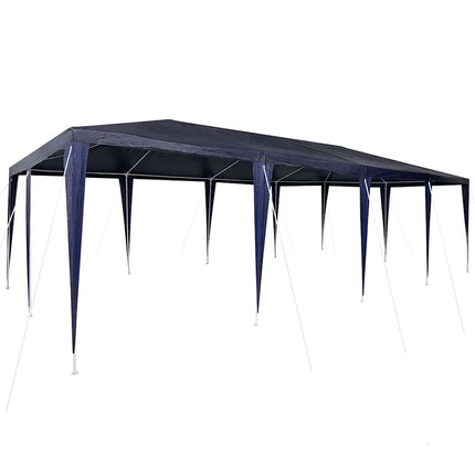 Partytält Blå 800 x 400 x 266 cm Polyeten och Stål