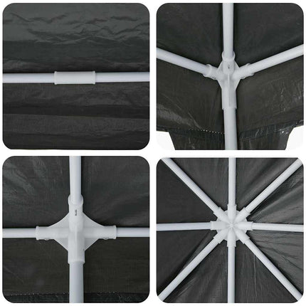 Partytält Antracit 800 x 400 x 266 cm polyeten
