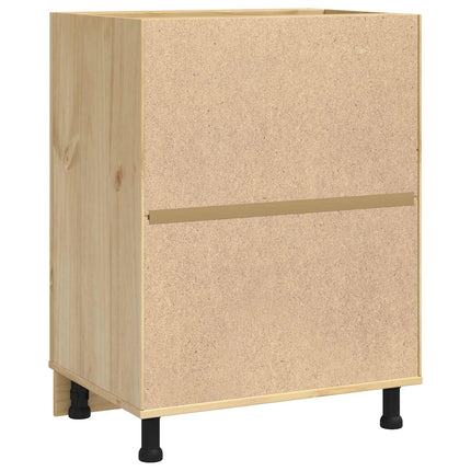 Skåp SKI HonungsBrun 60 x 46 x 81,5 cm Massiv furu