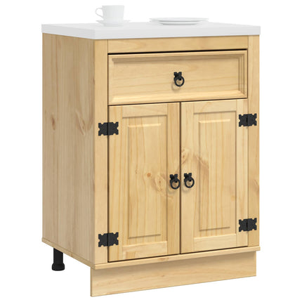 Skåp SKI HonungsBrun 60 x 46 x 81,5 cm Massiv furu