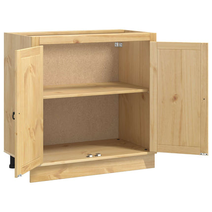 Skåp SKI HonungsBrun 80 x 46 x 81,5 cm Massiv furu