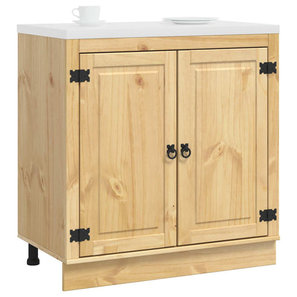 Skåp SKI HonungsBrun 80 x 46 x 81,5 cm Massiv furu