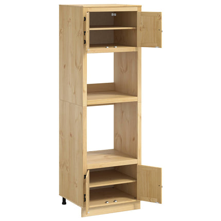 Skåp SKI HonungsBrun 66 x 58 x 207 cm Massiv furu
