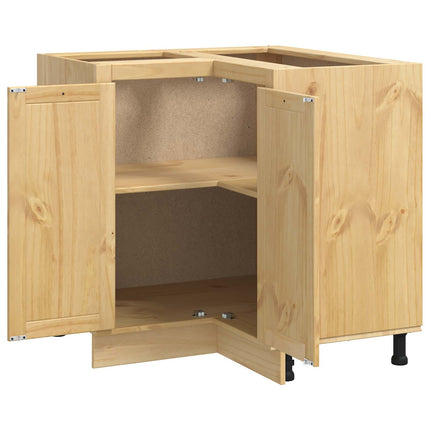 Skåp SKI HonungsBrun 80 x 80 x 81 cm Massiv furu