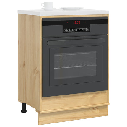 Skåp SKI HonungsBrun 60 x 46 x 81 cm Massiv furu
