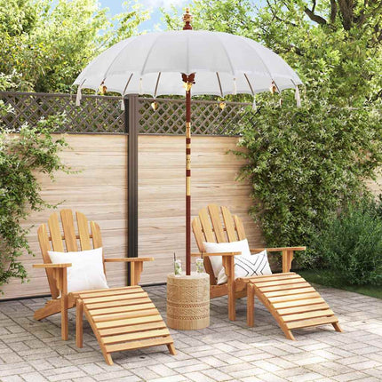 Balinesisk Parasol Kräm 190 x 190 x 260 cm Bomull