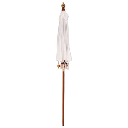 Balinesisk Parasol Kräm 190 x 190 x 260 cm Bomull