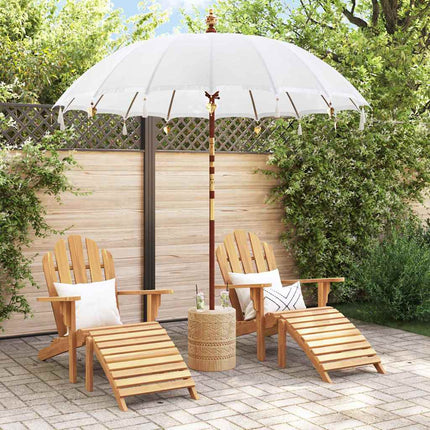 Balinesisk Parasol Kräm 220 x 220 x 260 cm Bomull