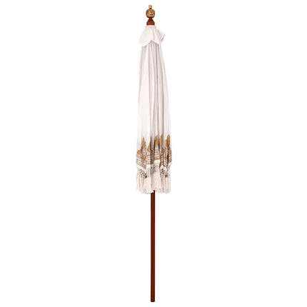 Balinesisk Parasol Kräm 215 x 215 x 260 cm Bomull