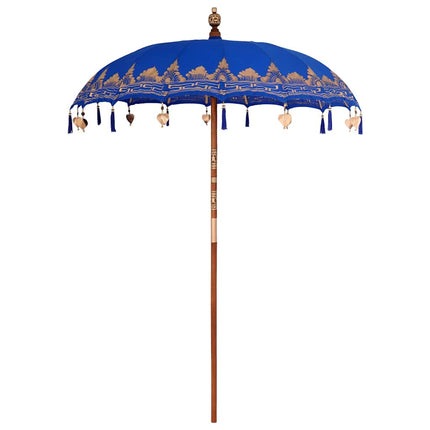 Balinesisk Parasol Blå 185 x 185 x 260 cm Bomull