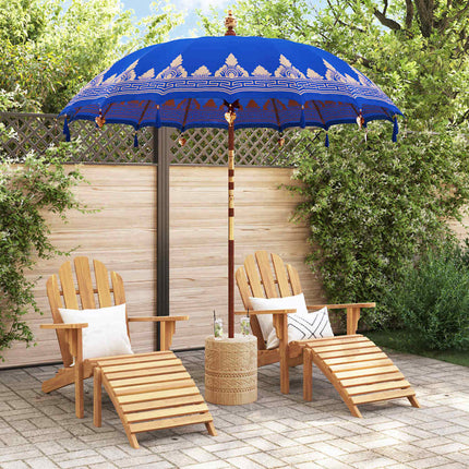 Balinesisk Parasol Blå 215 x 215 x 260 cm Bomull