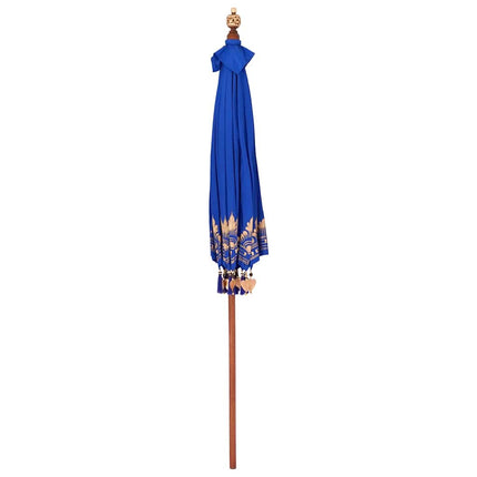 Balinesisk Parasol Blå 215 x 215 x 260 cm Bomull