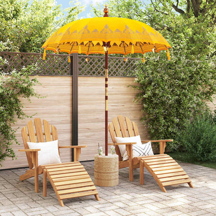 Balinesisk Parasol Gul 185 x 185 x 260 cm Bomull