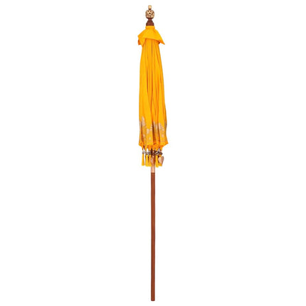 Balinesisk Parasol Gul 185 x 185 x 260 cm Bomull