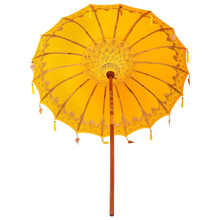 Balinesisk Parasol Gul 185 x 185 x 260 cm Bomull