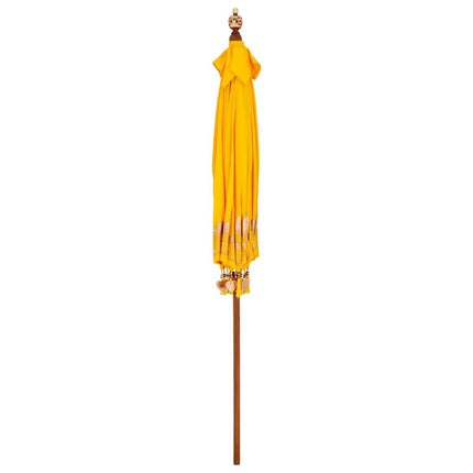 Balinesisk Parasol Gul 215 x 215 x 260 cm Bomull