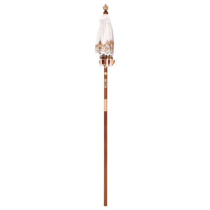 Balinesisk Parasol Kräm 125 x 125 x 260 cm Bomull