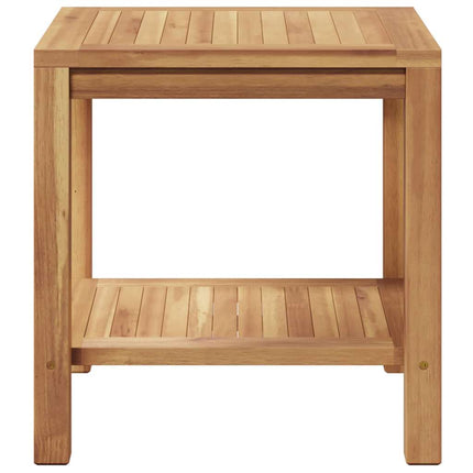 Kaffeebord med lagring Brun 45 x 45 x 45 cm Massivt teakträ