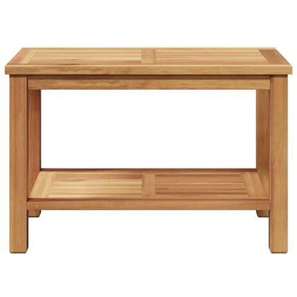 Kaffeebord med lagring Brun 70 x 40 x 45 cm Massivt teakträ