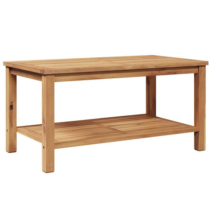 Kaffeebord med lagring Brun 90 x 50 x 45 cm Massivt teakträ