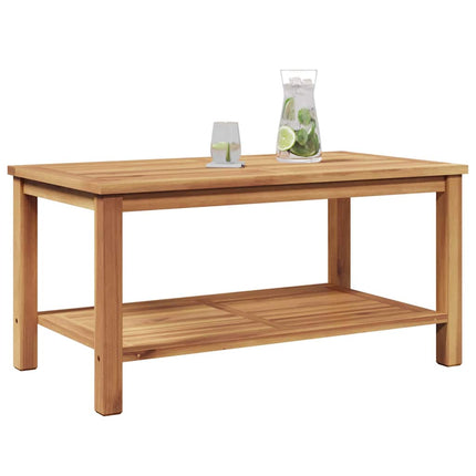 Kaffeebord med lagring Brun 90 x 50 x 45 cm Massivt teakträ