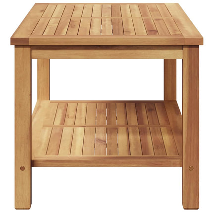 Kaffeebord med lagring Brun 90 x 50 x 45 cm Massivt teakträ