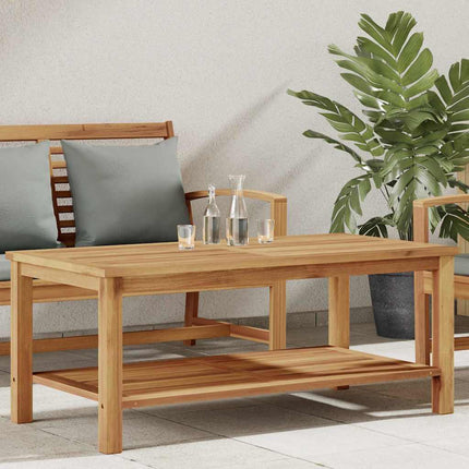 Kaffeebord med lagring Brun 110 x 55 x 45 cm Massivt teakträ