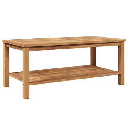 Kaffeebord med lagring Brun 110 x 55 x 45 cm Massivt teakträ