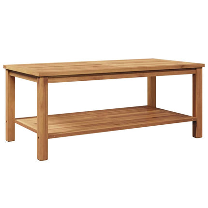 Kaffeebord med lagring Brun 110 x 55 x 45 cm Massivt teakträ