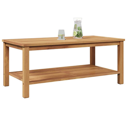 Kaffeebord med lagring Brun 110 x 55 x 45 cm Massivt teakträ