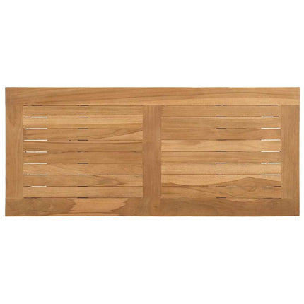 Konsolbord med lagring Brun 80 x 35 x 75 cm Massivt teakträ