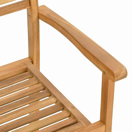 Stol 2 pcs Brun 56 x 55 x 90.5 cm Massivt teakträ
