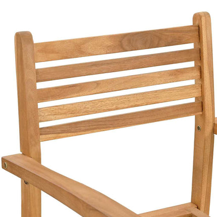 Stol 4 pcs Brun 56 x 55 x 90.5 cm Massivt teakträ