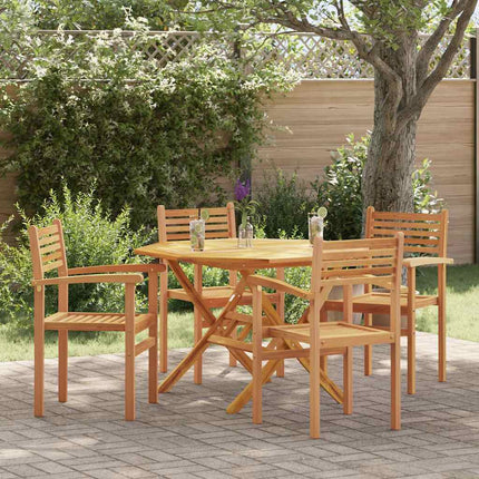 Stol 4 pcs Brun 56 x 55 x 90.5 cm Massivt teakträ